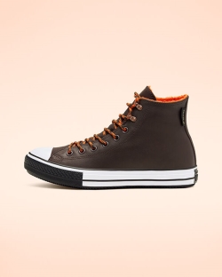 Converse Winter GORE-TEX Chuck Taylor All Star Férfi Magasszárú Barna/Narancssárga | KBGJACH-HU